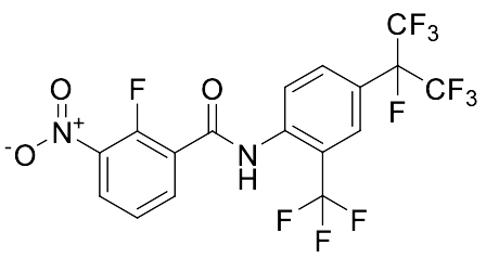 2-Fluoro-​3-​nitro-​N-​[4-​[1,​2,​2,​2-​tetrafluoro-​1-​(trifluoromethyl)​ethyl]​-​2-​(trifluoromethyl)​phenyl]​-benzamide