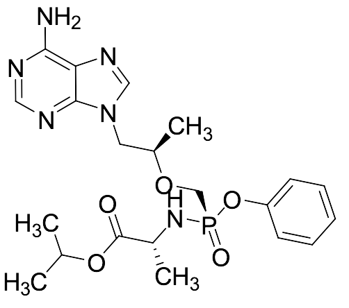 D-Alanine N-[(S)-[[(1R)-2-(6-Aamino-9Hpurin-9-yl)-1-methylethoxy]methyl]phenoxyphosphinyl]-1-methylethyl Ester