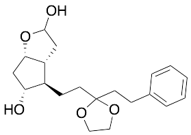 (3aR,4R,5R,6aS)-Hexahydro-4-[2-[2-(2-phenylethyl)-1,3-dioxolan-2-yl]ethyl]-2H-cyclopenta[b]furan-2,5-diol