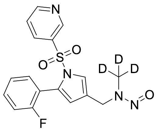 N-((5-(2-Fluorophenyl)-1-(pyridin-3-ylsulfonyl)-1H-pyrrol-3-yl)methyl)-N-(methyl-D₃)nitrous Amide
