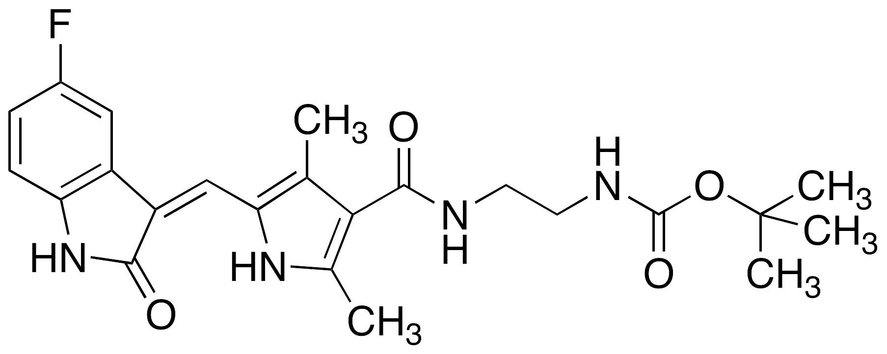 N-Boc-N,N-didesethyl Sunitinib