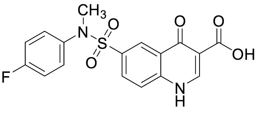 6-[(4-Fluorophenyl)methylsulfamoyl]-4-oxo-1,4-dihydroquinoline-3-carboxylic Acid
