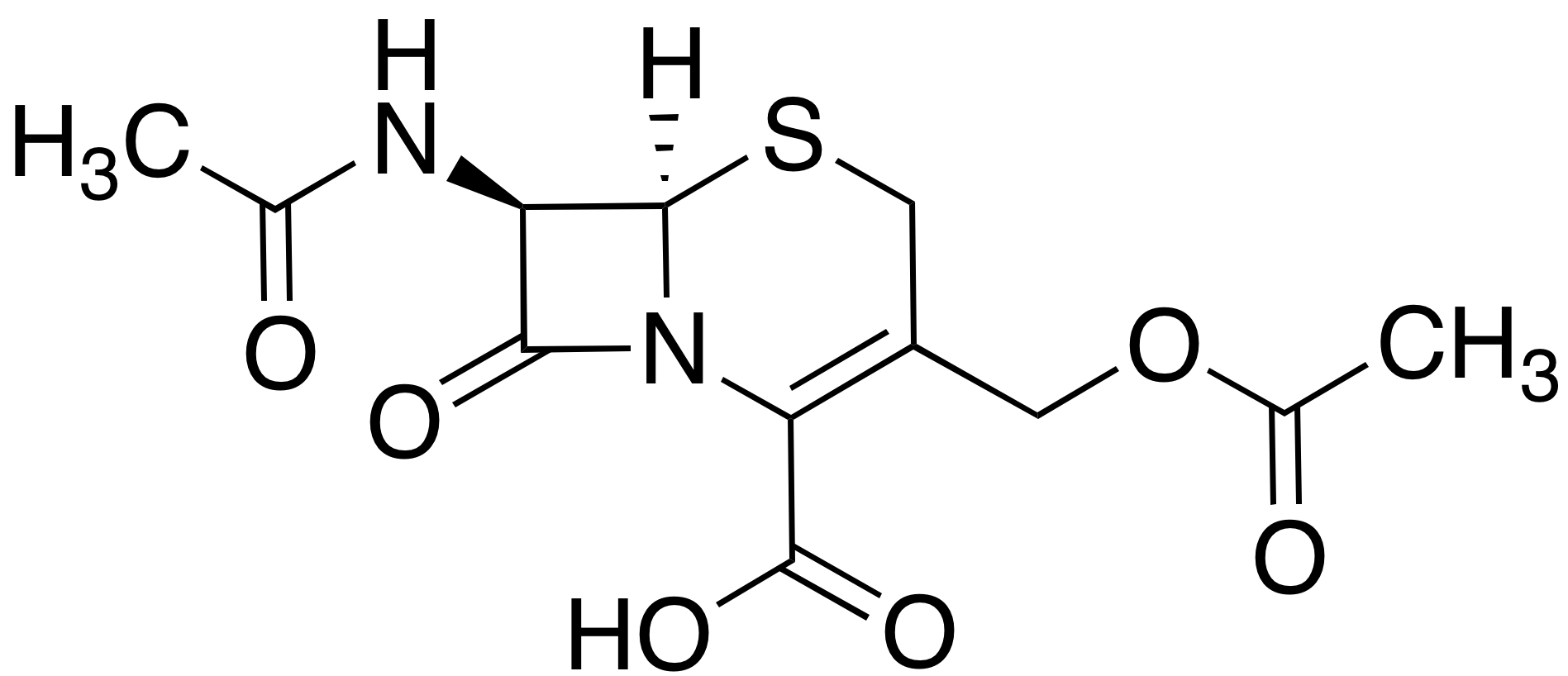 Des-3,5-dichloro-4-pyridinone des-5-methyl-1,3,4-thiadiazole-2-thiol acetate Cefazedone