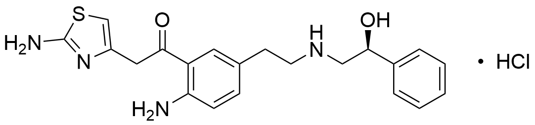 (S)-1-(2-Amino-5-(2-((2-hydroxy-2-phenylethyl)amino)ethyl)phenyl)-2-(2-aminothiazol-4-yl)ethan-1-one Hydrochloride