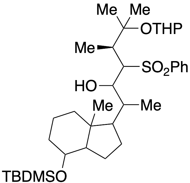 (5S)-2-(4-((tert-Butyldimethylsilyl)oxy)-7a-methyloctahydro-1H-inden-1-yl)-5,6-dimethyl-4-(phenylsulfonyl)-6-((tetrahydro-2H-pyran-2-yl)oxy)heptan-3-ol