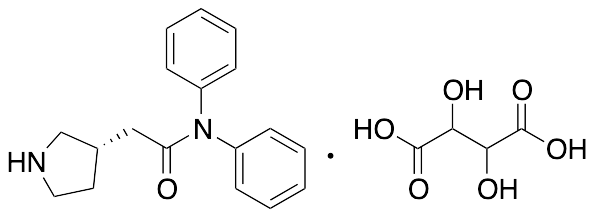 Diphenyl[(3S)-(pyrrolidin-3-yl)acetamide Tartrate