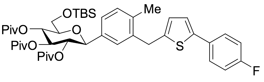 3,4,5-Tris(pivaloxy) 6-(tert-Butyldimethylsilyl)methyloxy Canagliflozin