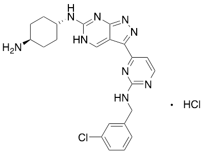 trans-N1-[3-[2-[[(3-Chlorophenyl)methyl]amino]-4-pyrimidinyl]-1H-pyrazolo[3,4-d]pyrimidin-6-yl]-1,4-cyclohexanediamine Hydrochloride