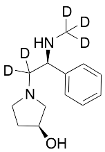 (3S)-1-(2-Methylamino-(2S)-2-phenylethyl)pyrrolidin-3-ol-d5
