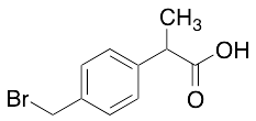 2-[4-(Bromomethyl)phenyl]propionic Acid