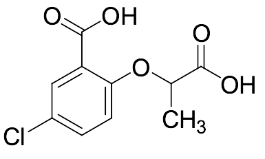 2-​(1-​Carboxyethoxy)​-​5-​chlorobenzoic Acid
