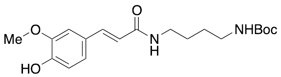 N-[4-[[3-(4-Hydroxy-3-methoxyphenyl)-1-oxo-2-propen-1-yl]amino]butyl]carbamic Acid 1,1-Dimethylethyl Ester