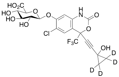 rac 7,14-Dihydroxy Efavirenz 7-O-beta-D-Glucuronide-d4