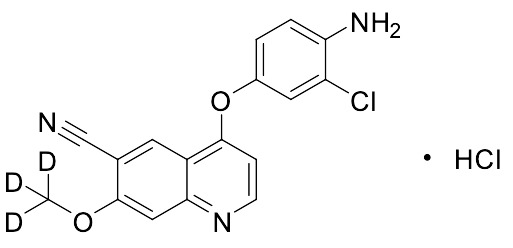 4-(4-Amino-3-chlorophenoxy)-7-(methoxy-d3)-6-quinolinecarbonitrile Hydrochloride