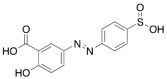 (E)-2-Hydroxy-5-((4-sulfinophenyl)diazenyl)benzoic Acid Sodium