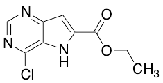 4-Chloro-5H-pyrrolo[3,2-d]pyrimidine-6-carboxylic Acid Ethyl Ester