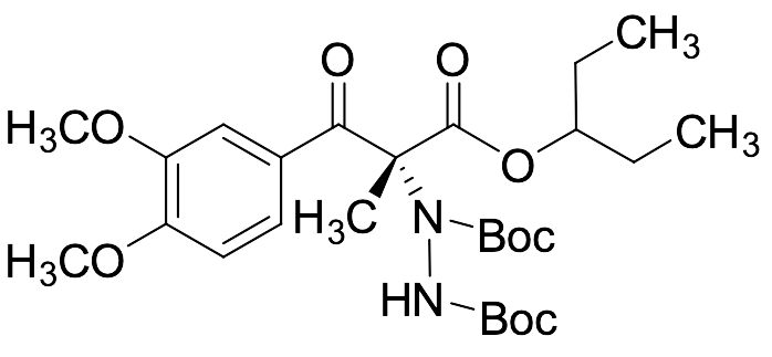 1-​[(1R)​-​1-​(3,​4-​Dimethoxybenzoyl)​-​2-​(1-​ethylpropoxy)​-​1-​methyl-​2-​oxoethyl]​-1,​2-​1,​2-​bis(1,​1-​dimethylethyl) Ester Hydrazinedicarboxyli​c Acid