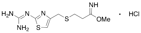 Methyl 3-[[[2-[(Diaminomethylene]amino-4-thiazolyl]methyl]-thio]propionimidate Hyxdrochloride
