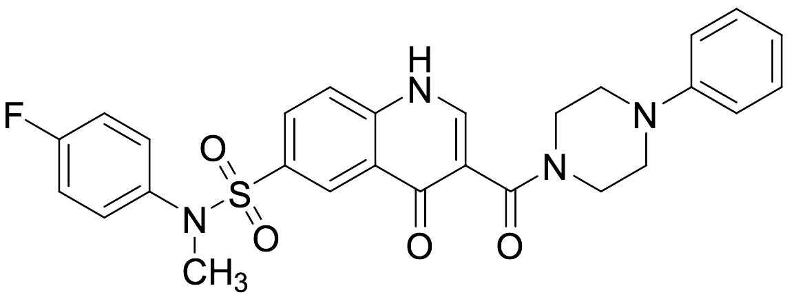 N-(4-Fluorophenyl)-1,4-dihydro-N-methyl-4-oxo-3-[(4-phenyl-1-piperazinyl)carbonyl]-6-quinolinesulfonamide