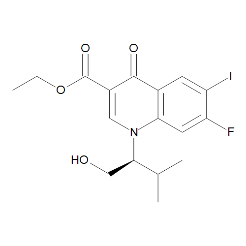 Ethyl 7-Fluoro-1-((2S)-1-hydroxy-3-methylbutan-2-yl)-6-iodo-4-oxo-1,4-dihydroquinoline-3-carboxylate