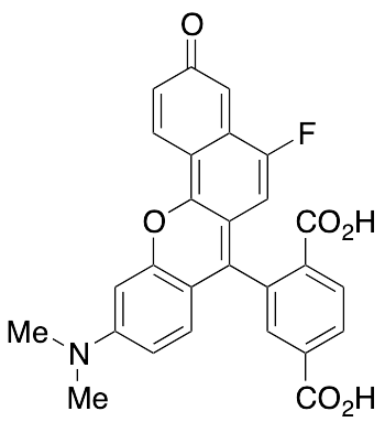 2-[10-(Dimethylamino)-5-fluoro-3-oxo-3H-benzo[c]xanthen-7-yl]-1,4-benzenedicarboxylic Acid