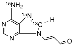 3-(6-Amino-9H-purin-9-yl)-2-propenal-13C, 15N2