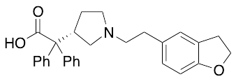 1-[2-(2,3-Dihydro-5-benzofuranyl)ethyl]-alpha,alpha-diphenyl-3-pyrrolidineacetic Acid