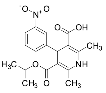 2,6-dimethyl-4-(3-nitrophenyl)-5-[(propan-2-yloxy)carbonyl]-1,4-dihydropyridine-3-carboxylic acid