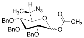 (3R,4S,5R,6R)-6-(1-Azidoethyl)-3,4,5-tris(benzyloxy)tetrahydro-2H-pyran-2-yl Acetate