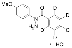 4-Chloro-benzoic Acid 1-(4-Methoxyphenyl)hydrazide Hydrochloride-d4