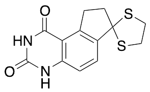 8,9-Dihydro-spiro[7H-cyclopenta[f]quinazoline-7,2'-[1,3]dithiolane]-1,3(2H,4H)-dione