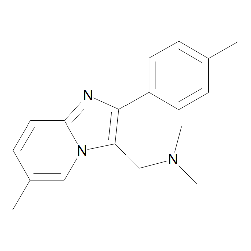 3-(Dimethylaminomethyl)-6-methyl-2-(4-methylphenyl)imidazo[1,2-a]pyridine (MM0333.16)