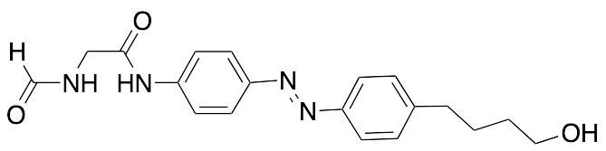(E)-2-Formamido-N-(4-((4-(4-hydroxybutyl)phenyl)diazenyl)phenyl)acetamide, >90%