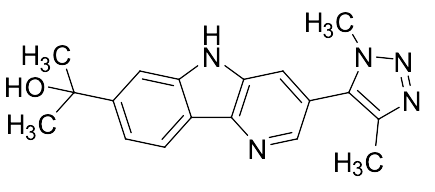 2-(3-(1,4-Dimethyl-1H-1,2,3-triazol-5-yl)-5H-pyrido[3,2-b]indol-7-yl)propan-2-ol