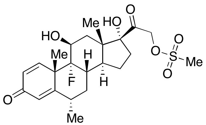 Pregna-1,4-diene-3,20-dione-9-fluoro-11beta,17,21-trihydroxy-6alpha-methyl-21-methanesulfonate