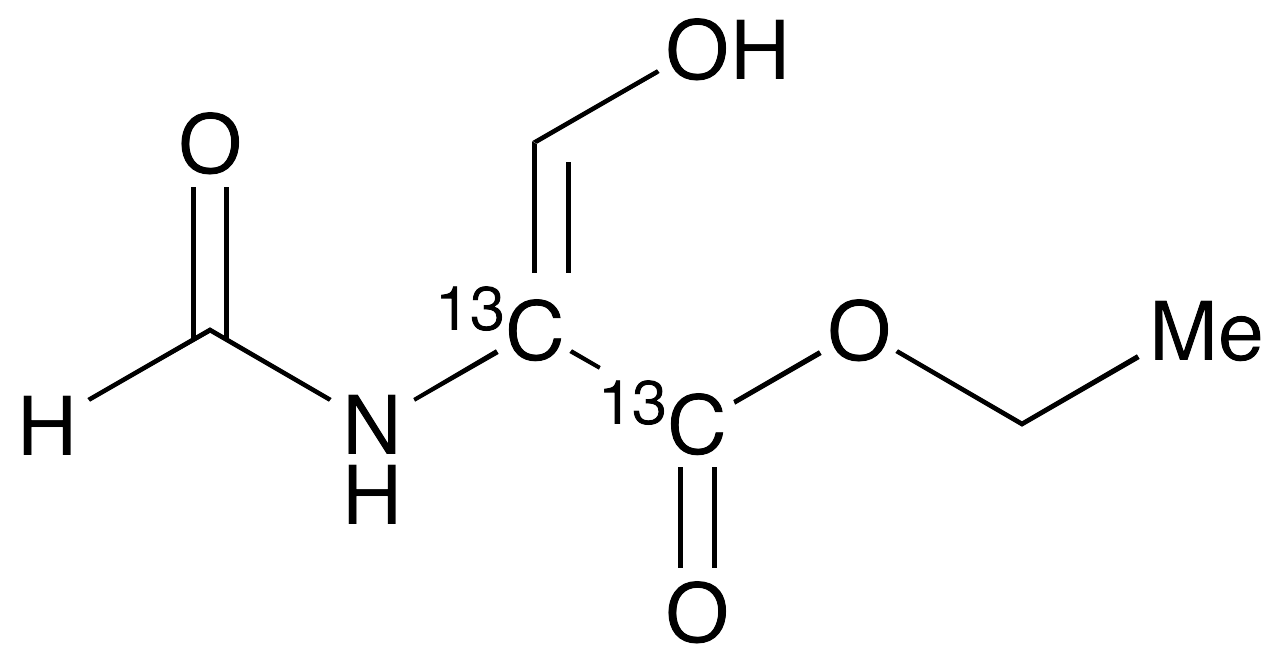 2-(Formylamino)-3-hydroxy-2-propenoic-13C2 Acid Ethyl Ester