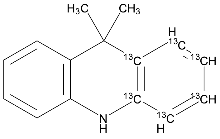 9,9-Dimethyl-9,10-dihydroacridine-1,2,3,4,4a,9a-¹³C₆