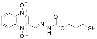 2-[(1,4-Dioxido-2-quinoxalinyl)methylene]hydrazinecarbonyloxy-propyl-thiol