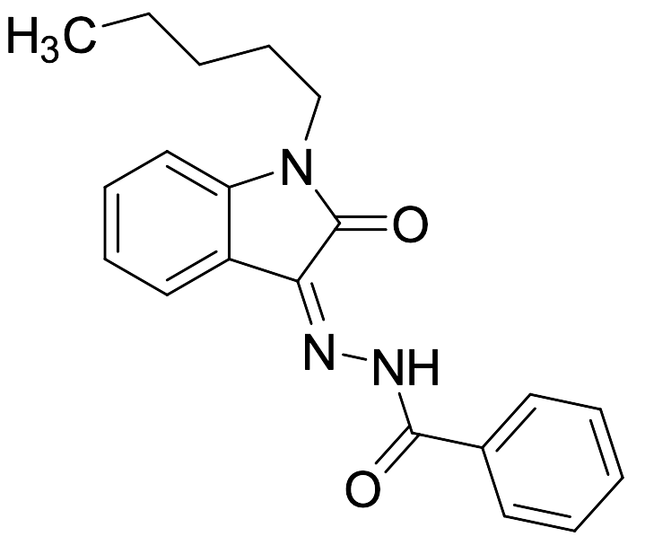 Benzoic Acid (2Z)-2-(1,2-Dihydro-2-oxo-1-pentyl-3H-indol-3-ylidene)hydrazide