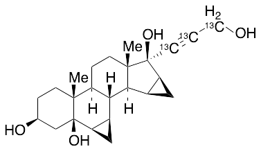 17-(3-Hydroxy-1-propynyl-13C3)-6Beta,7Beta:15Beta,16Beta-dimethyleneandrostane-3Beta,5Beta,17Beta-triol