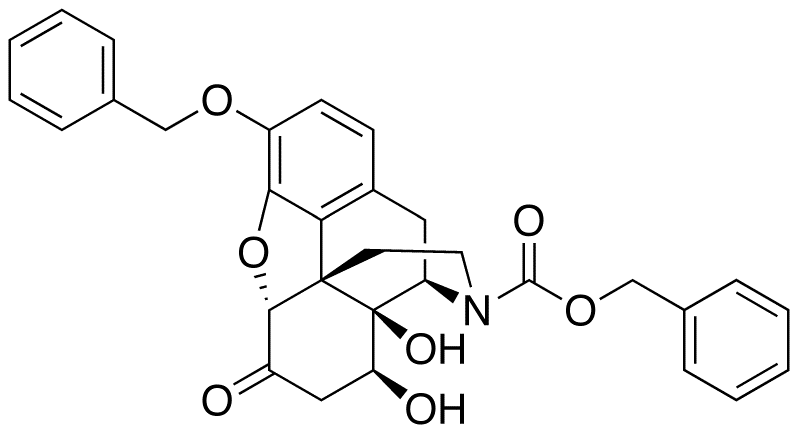 N-Des(cyclopropylmethyl)-N-(phenylmethoxy)carbonyl-3-O-benzyl 8Beta-Hydroxy Naltrexone