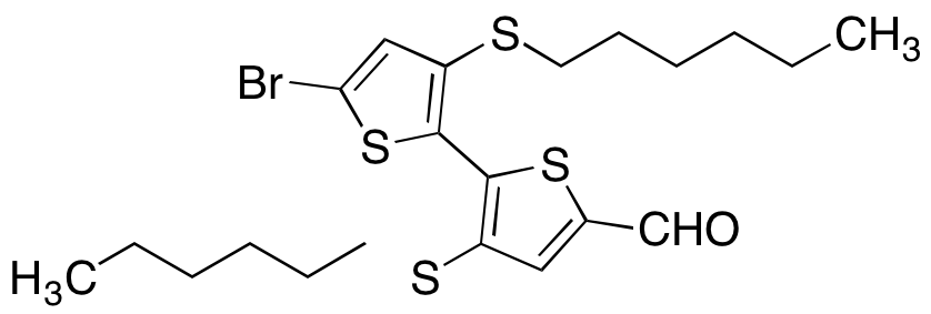 5'-Bromo-3,3'-bis(hexylthio)-[2,2'-bithiophene]-5-carbaldehyde