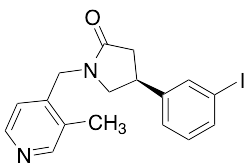 (4S)-4-(3-Iodophenyl)-1-[(3-methyl-4-pyridinyl)methyl]-2-pyrrolidinone