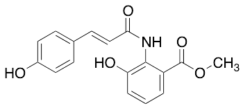(E)-Methyl 3-hydroxy-2-(3-(4-hydroxyphenyl)acrylamido)benzoate