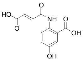 2-[(3-Carboxy-1-oxo-2-propenyl)amino]-5-hydroxybenzoic Acid