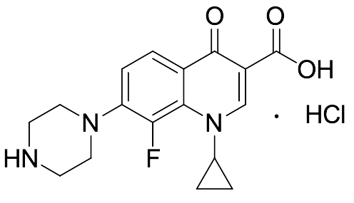 Desfluoro-8-fluoro Ciprofloxacin Hydrochloride