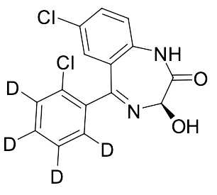 (R)-7-Chloro-5-(2-chlorophenyl-3,4,5,6-d4)-3-hydroxy-1,3-dihydro-2H-benzo[e][1,4]diazepin-2-one