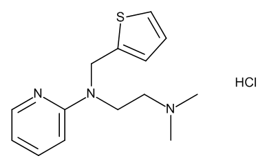 Methapyrilene hydrochloride - CAS No. 135-23-9 Methapyrilene hydrochloride