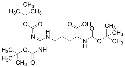 8-carboxy-3-[[(1,1-dimethylethoxy)carbonyl]amino]-12,12-dimethyl-10-oxo-11-oxa-2,4,9-triazatridec-2-enoic acid 1-(1,1-dimethylethyl) ester