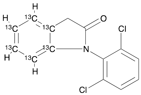 Diclofenac Amide-13C6 (~5% unlabelled)